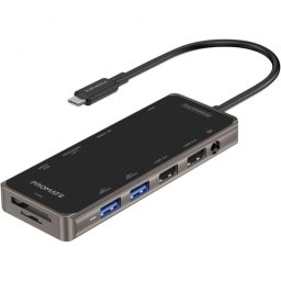 Promate PrimeHub-Pro Hub USB-C Multipuerto 100W