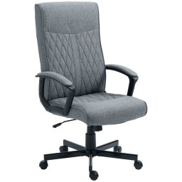 Vinsetto Silla de Oficina Giratoria Altura Ajustable Gris
