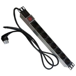 Regleta Powergreen PDU Aluminio 8 Tomas Interruptor Cable 2m