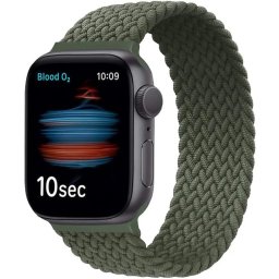 Promate Fusion-44L Correa Solo Loop Trenzada Mediana Verde para Apple Watch 42/44mm