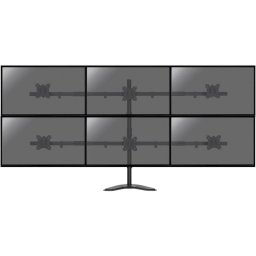 Kimex Soporte de Mesa Giratorio/Inclinable/Rotativo para 6 PC 17"-32" VESA 100x100 Máx. 6Kg/Pantalla
