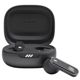 JBL Live Flex Auriculares Inalámbricos con Cancelación Adaptativa de Ruido Negros