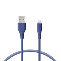 Ksix Cable Carga Rápida Lightning a USB-A 1m Azul
