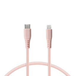 Ksix Cable Carga Ultra Rápida Lightning A USB-C 65 W 1m Rosa