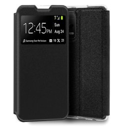 Cool Funda Flip Cover Liso Negro para Xiaomi Redmi Note 12 5G/Poco X5 5G