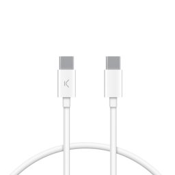 Ksix Cable de Carga USB-A a USB-C 12W 1m Blanco