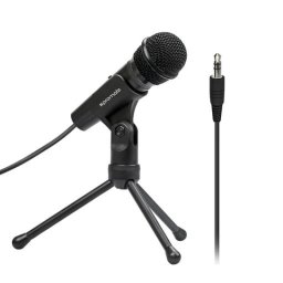 Promate Tweeter-9 Micrófono de Condensador Estéreo Conector Aux 3.5mm para PC