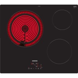 Siemens ET61RBKB8E Placa Vitrocerámica 3 Zonas 60cm Negro