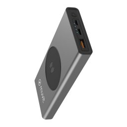 Power Bank Muvit 10000mAh 10W Wireless + Output USB- A + USB-C Gris