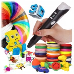 Arzopa Bolígrafo Inteligente 3D Pantalla Led 100m, 20 Colores Negro