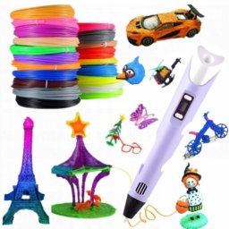 Arzopa Bolígrafo Inteligente 3D 36m, 12 Colores Púrpura