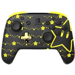 PDP Rematch Glow Mario Stars Mando Inalámbrico Negro para Nintendo Switch