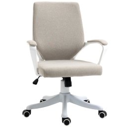 Vinsetto Silla De Oficina Giratoria Con Reposabrazos 62x69x92-100 Cm Beige
