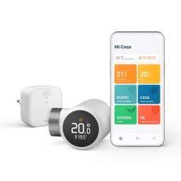 Tado Basic X Kit de Inicio Cabezal Termostático Inteligente X + Bridge X con Conexión a Internet