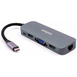 Nilox Docking Station USB 3.0/HDMI/VGA/RJ-45/USB-C