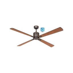 Ventilador de techo CasaFan Eco Neo III 152 cm WiFi DC mando negro y teca
