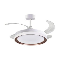 Ventilador de techo Bel Air Home Kigali LED 72W 4 aspas retráctiles mando