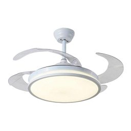 Ventilador de techo Bel Air Dune 72W LED 108 cm aspas retráctiles blanco