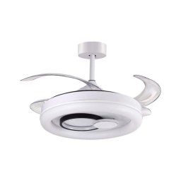Ventilador de techo Bel Air Hersa 116W LED 4 aspas retráctiles blanco