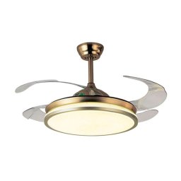 Ventilador de techo Bel Air Dune 72W LED 108 cm aspas retráctiles bronce