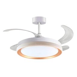 Ventilador de techo Bel Air Kigali 72W LED 6480lm 108cm Blanco Oro mando