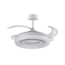 Ventilador de techo Bel Air Home Tebe 130W 130cm LED 4 aspas retráctiles mando
