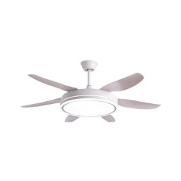 Bel Air Orion Ventilador de Techo con Luz y Mando a Distancia 72W 132cm 6 Aspas Blanco
