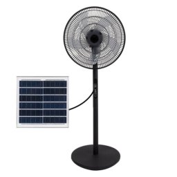 Iluminashop Ventilador de Pie con Mando 30W Negro Motor DC