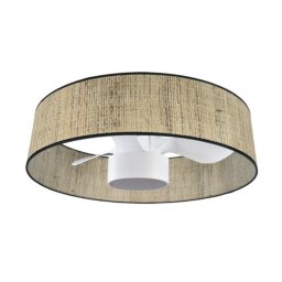 Iluminashop Ventilador de Techo con Luz LED y Mando 42W Canizo/Blanco 24W Motor DC