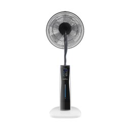 Iluminashop Ventilador de Pie Nebulizador con Mando 75W Blanco/Negro