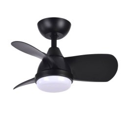 Iluminashop 305416 Ventilador de Techo LED Verano e Invierno con Mando a Distancia 24W Negro