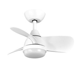 Iluminashop 305321 Ventilador de Techo LED Verano e Invierno con Mando a Distancia 24W Blanco