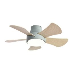Iluminashop 305494 Ventilador de Techo LED Verano e Invierno con Mando a Distancia 25W Verde/Haya