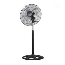 Iluminashop 309525 Ventilador de Pie 75W Negro/Plata