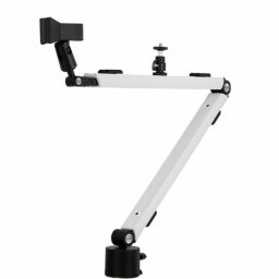Streamplify MOUNT ARM Soporte para Montaje en Escritorio de Micrófono/Smartphone/Ring Lamp Blanco