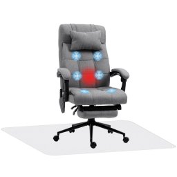 Vinsetto Conjunto De 1 Silla De Masaje Reclinable Y 1 Alfombra Protectora De Suelo