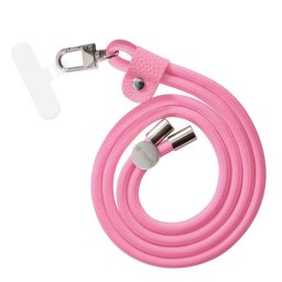 Muvit For Change Colgante Universal con Soporte Transparente + Cordón Color Rosa