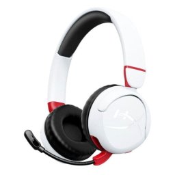 HyperX Cloud Mini Auriculares Gaming Inalámbricos para Niños 85dB Blancos