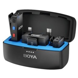 Boya Boyamic Sistema de Micrófonos Inalámbricos Rango 200m USB-C/Lightning/Jack 3,5MM Negros