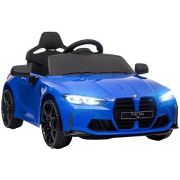 Aiyaplay BMW M4 Coche Eléctrico para Niños con Mando a Distancia Azul