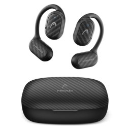 Head Open Ear Auriculares Inalámbricos Deportivos con Autonomía 6+24h, Asistentes de Voz, Ipx4 Negro