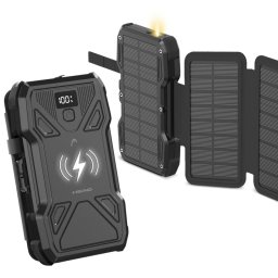 Power Bank Head Solar 10.000 Mah 22.5W Power Delivery Carga Inalámbrica Negro