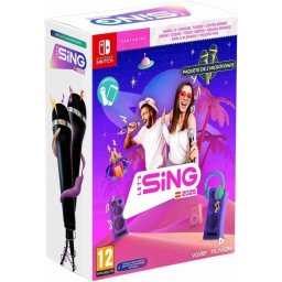 Let's Sing 2025 + 2 Micrófonos Nintendo Switch