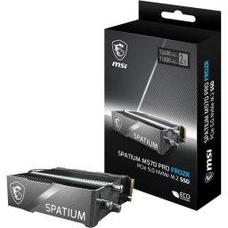 MSI SPATIUM M570 PRO FROZR 2TB Disco SSD 12400MB/s NVMe PCIe 5.0 M.2 Gen5 3D NAND con Disipador