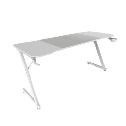 Mars Gaming MGD-X160 Mesa Ergonómica Alfombrilla XXL Soporte Auriculares y Bebida 160x60cm Blanco