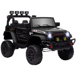 Aiyaplay Coche Eléctrico Para Niños De +3 Años Con Batería 12V Bluetooth Negro
