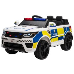 Homcom Coche Eléctrico para Niños de Policía de +3 Años con Mando a Distancia