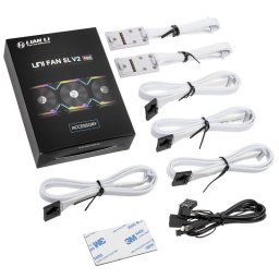 Lian-Li UNI HUB SLV2 Controlador de Ventiladores ARGB PWM Blanco