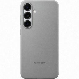 Samsung Funda de Cuero Vegano Gris para Galaxy S25 Plus
