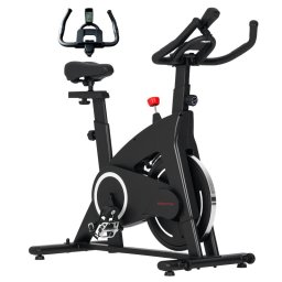 Sportnow Bicicleta Estática Con Volante De Inercia 15 Kg Carga 120 Kg Negro